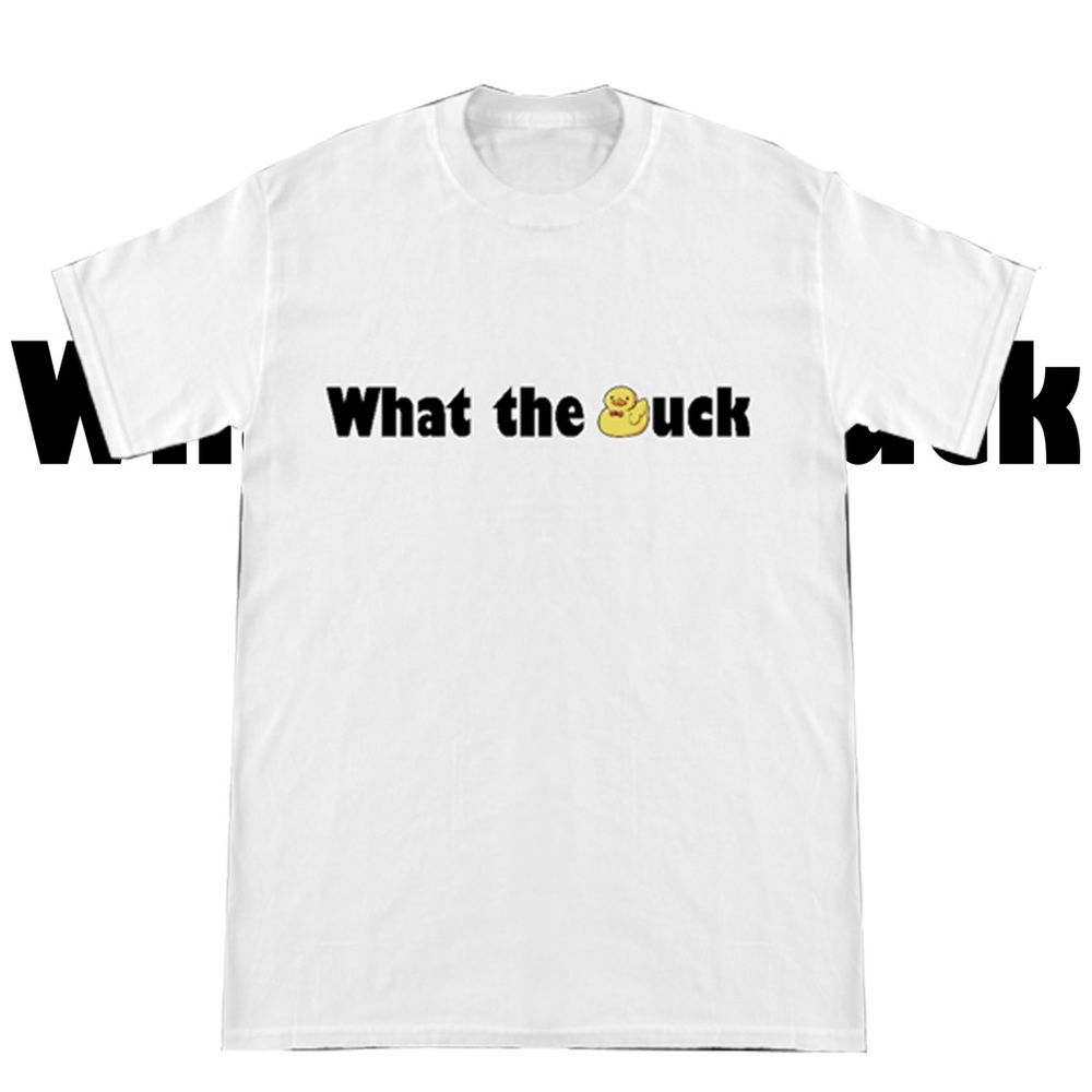 iPhone autocorrect wtf what the duck graphic shirt